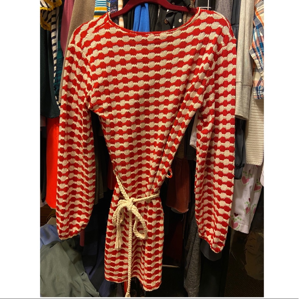 Red & White Tie Dress
